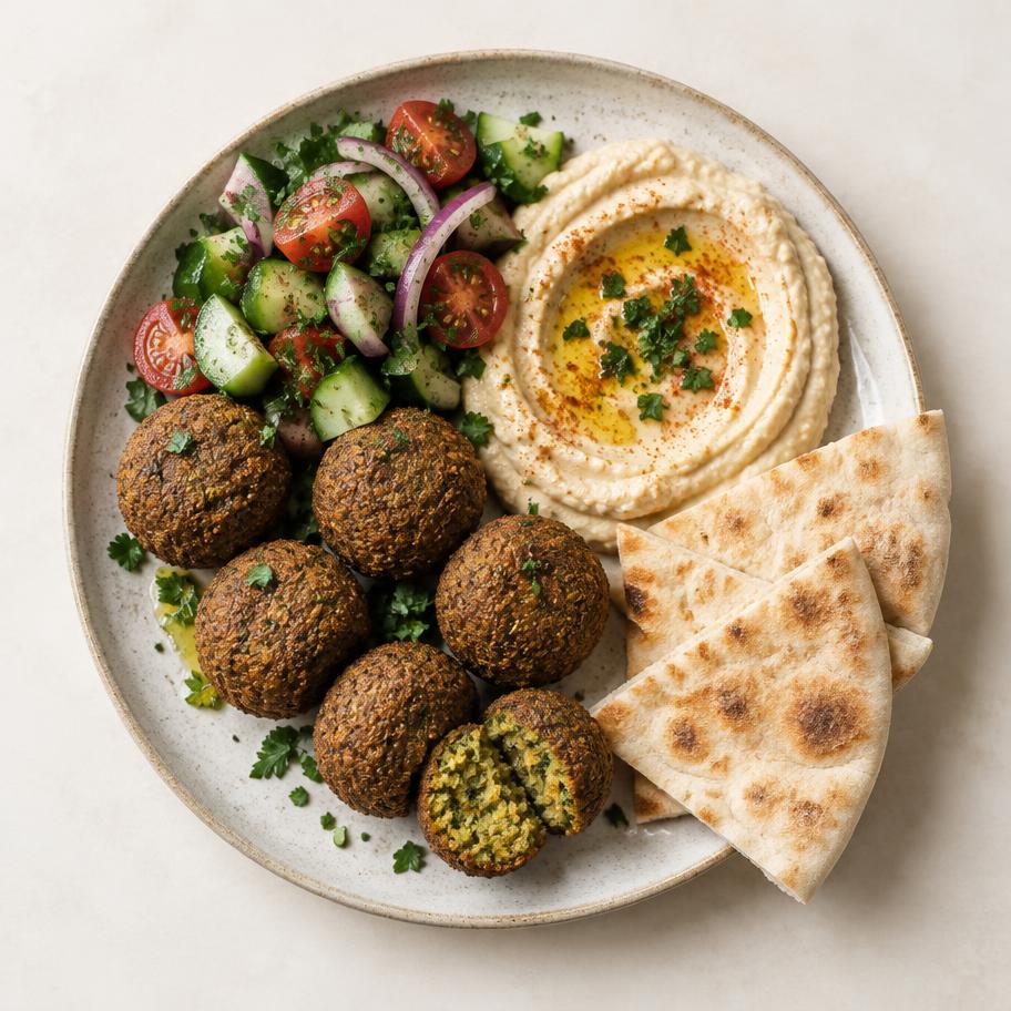 Falafeltallrik – Björkhaga Pizzeria Örebro